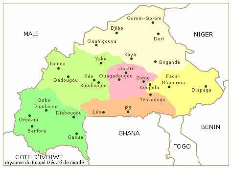 Régions du Burkina Faso