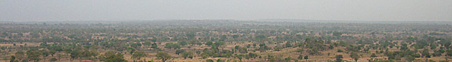 paysage de la réserve de Bontioli à quelques kilomètres de Zambo