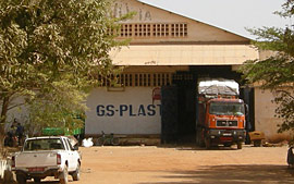 usine GS-Plast (chaises en plastique), secteur 9 à Ouagadougou 